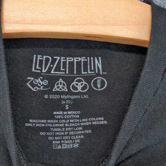 Retro Led Zeppelin United State of America 1977 T-Shirt Mens Small Black 2020 - Picture 9 of 12